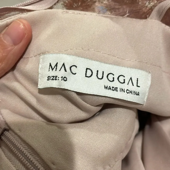 NWT Mac Duggal woman's floral pink beaded gorgeous gown - Picture 11 of 14